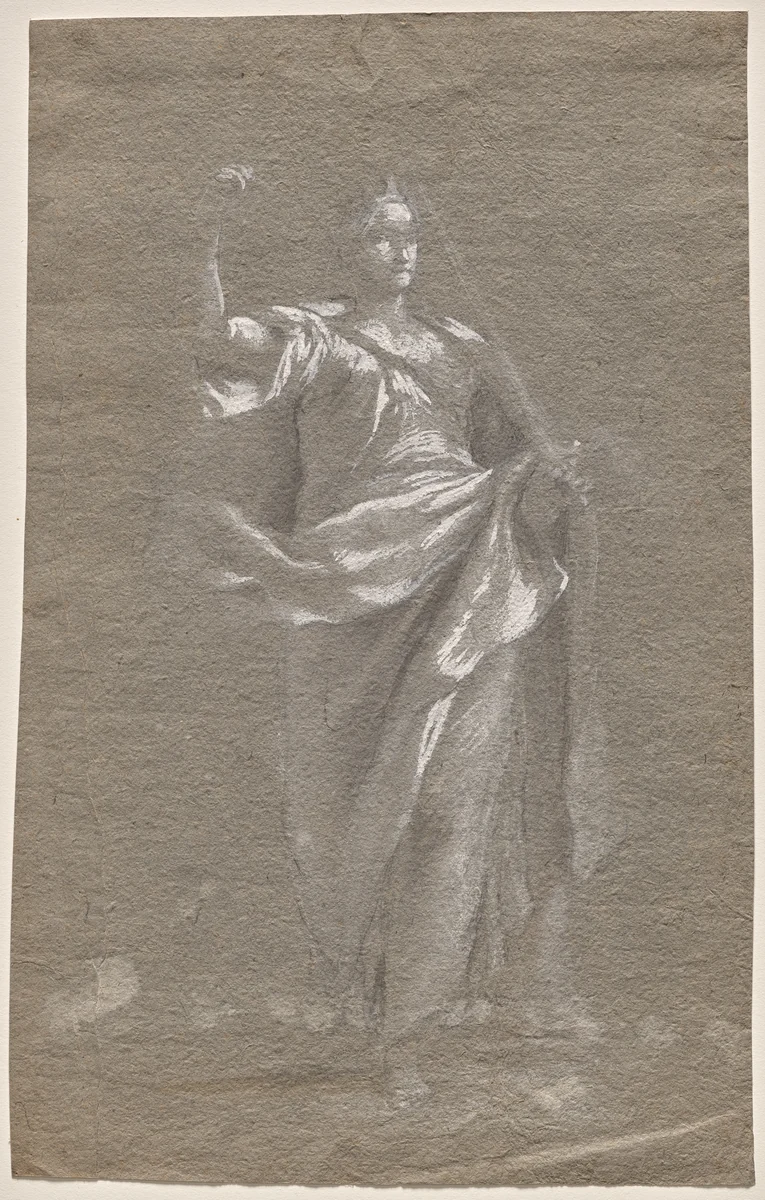 Allegorical Figure (recto) by anonymous, drawing, 1800-1899