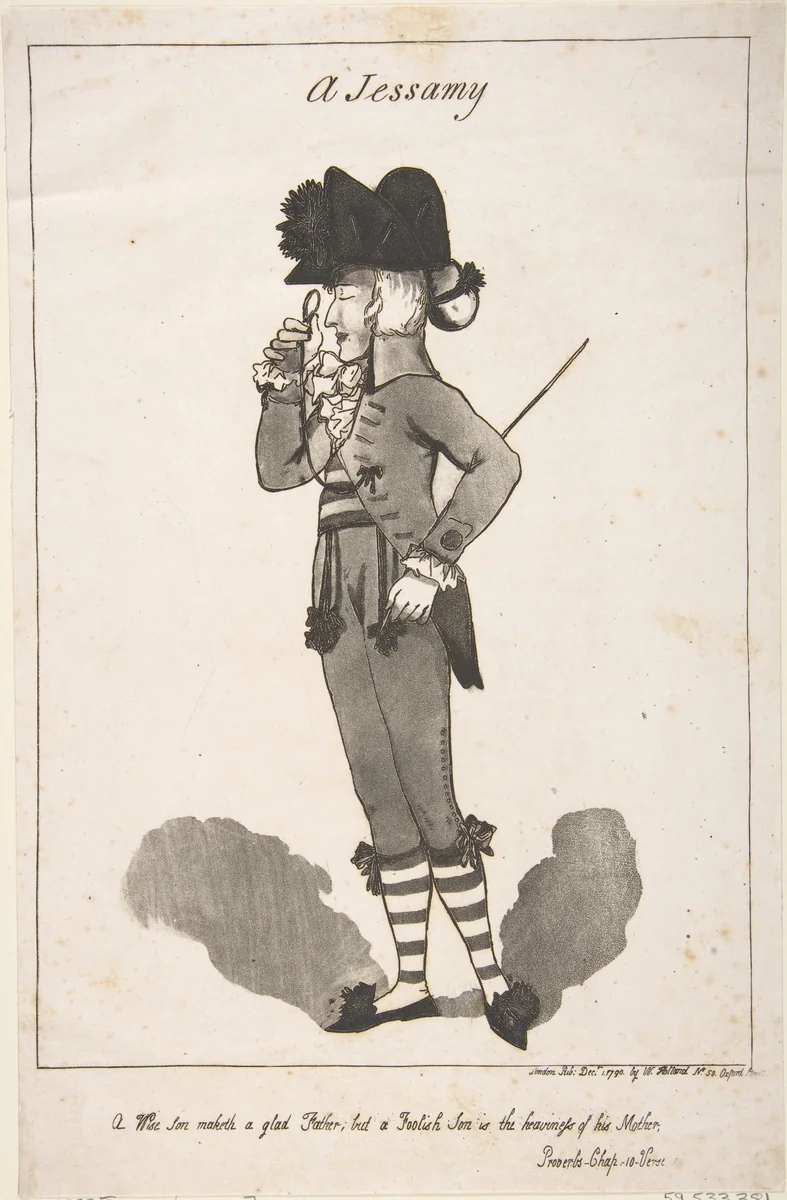 A Jessamy by Thomas Rowlandson, print, 1790