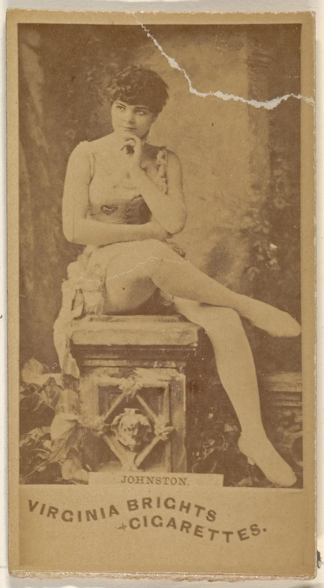 Johnston, from the Actors and Actresses series (N45, Type 1) for Virginia Brights Cigarettes by Allen & Ginter, photograph, 1885-1891