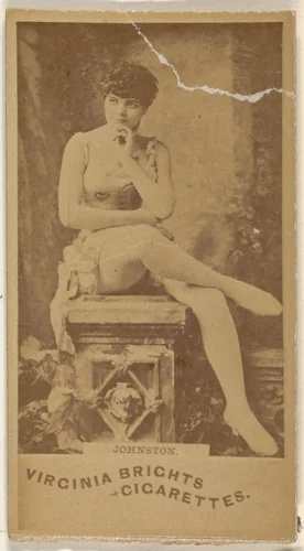 Johnston, from the Actors and Actresses series (N45, Type 1) for Virginia Brights Cigarettes by Allen & Ginter, photograph, 1885-1891