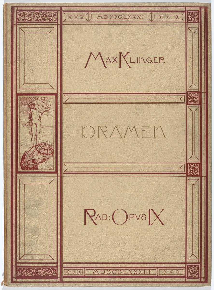 Dramen: VI Motive in X Blättern. Radierungen Opus IX by Max Klinger, portfolio, 1883