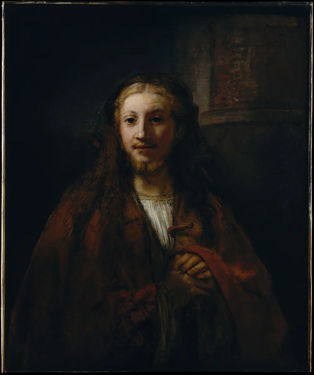 Christ with a Staff by Rembrandt, painting, 1650-1674