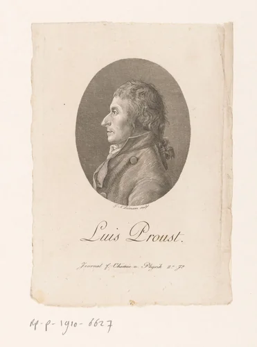 Portret van Louis Joseph Proust by Gottfried Arnold Lehman, print, 1780-1869