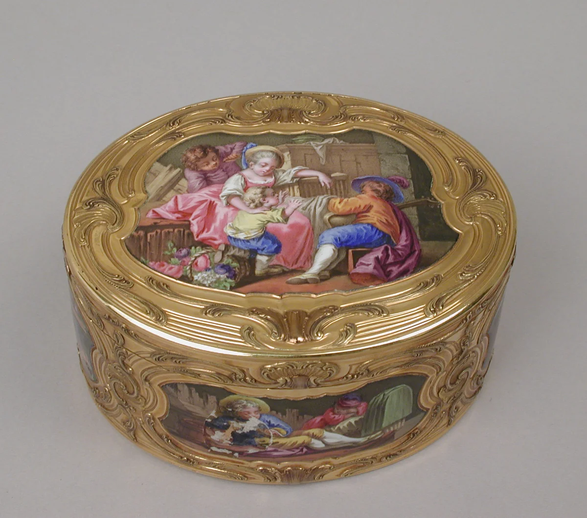 Snuffbox by Jean-Charles-Simphorien Dubos, metalwork, 1759-1760