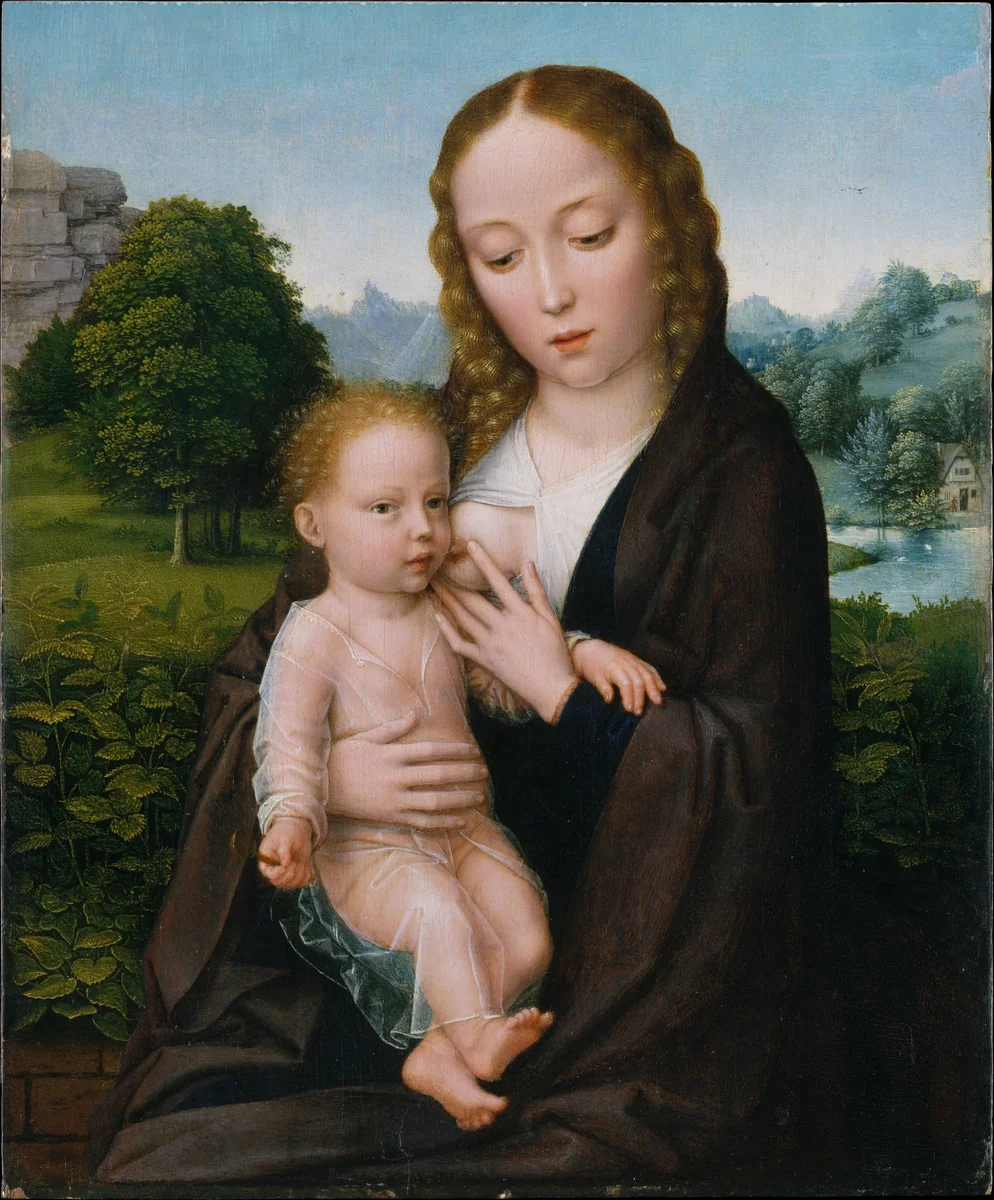 Virgin and Child by Gerard David, painting, 1515-1525