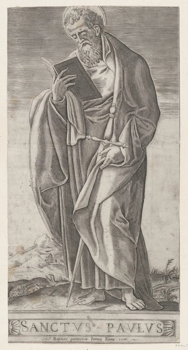 An Old Man (Saint Paul) by anonymous, print, 1592