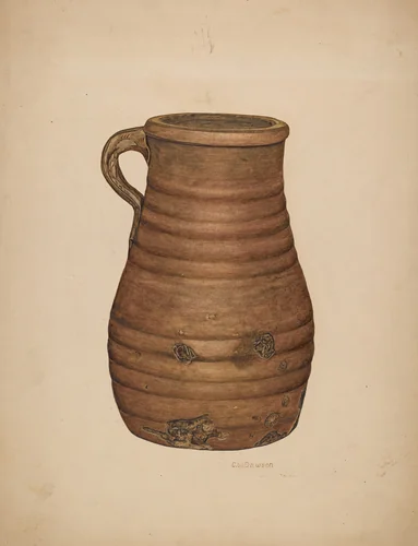 Jug by Clarence W. Dawson, index of american design, 1940