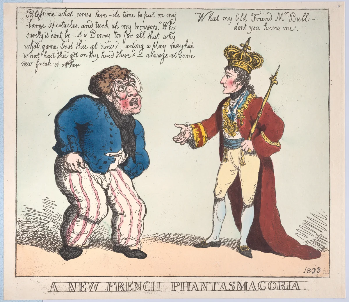 A New French Phantasmagoria by Thomas Rowlandson, print, 1803