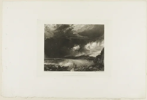 Weymouth Bay, Dorsetshire by David Lucas, print, 1830