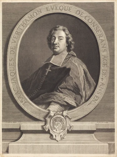 Isaac-Jacques de Verthamon by Pierre-Imbert Drevet; François de Troy, print, 1697-1739