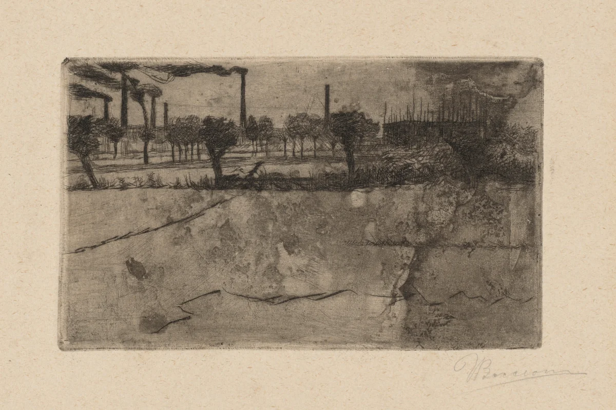 Periphery [Periferia] by Umberto Boccioni, print, 1908