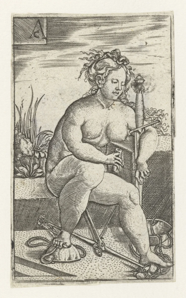 Gerechtigheid (Justitia) by Unknown, print, 1520-1562