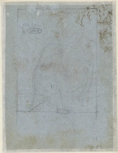 Studie voor een graflegging by anonymous, drawing, 1508-1600