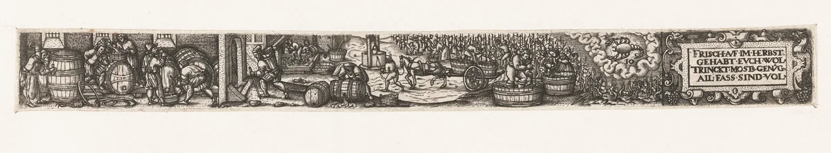 Oktober by anonymous, print, 1584