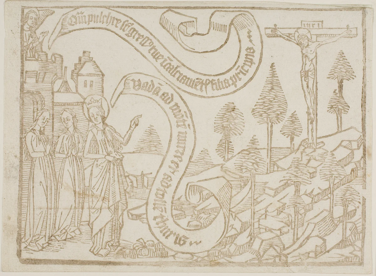 Page from the Canticum Canticorum (The Song of Solomon) by Unknown Artist, print, 1400-1500