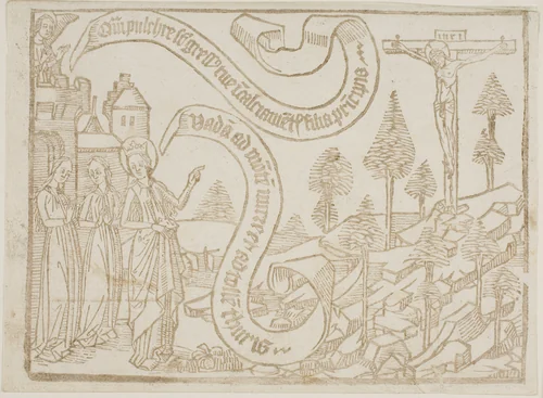 Page from the Canticum Canticorum (The Song of Solomon) by Unknown Artist, print, 1400-1500