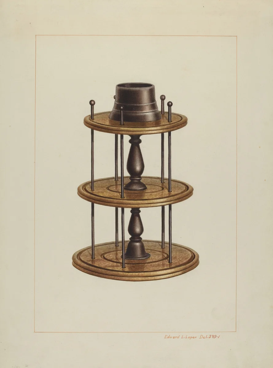 Spool Holder by Edward L. Loper, index of american design, 1938