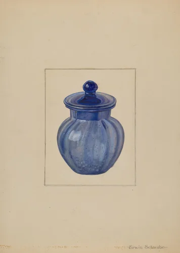 Rose Petal Jar by Erwin Schwabe, index of american design, 1937