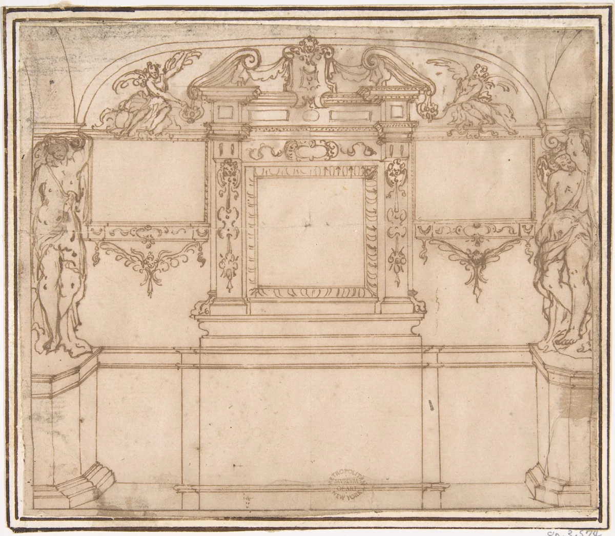 Wall Decoration by anonymous, drawing, 1500-1600