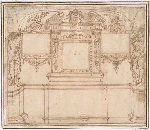 Wall Decoration by anonymous, drawing, 1500-1600