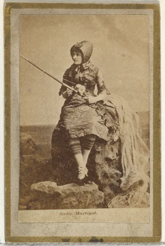 Sadie Martinot, from the Actresses and Celebrities series (N60, Type 2) promoting Little Beauties Cigarettes for Allen & Ginter brand tobacco products by Allen & Ginter, photograph, 1887