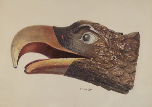 Figurehead by Jerome Hoxie, index of american design, 1938