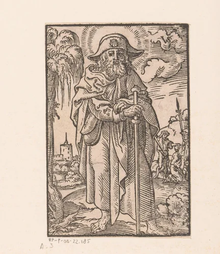 Heilige Jakobus de Meerdere by Unknown, print, 1552