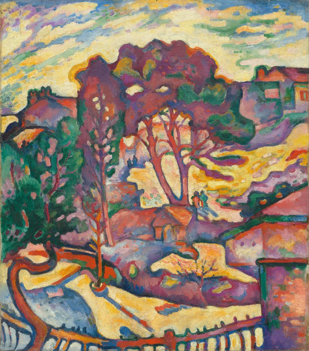The Large Trees by Georges Braque, painting, 1906
