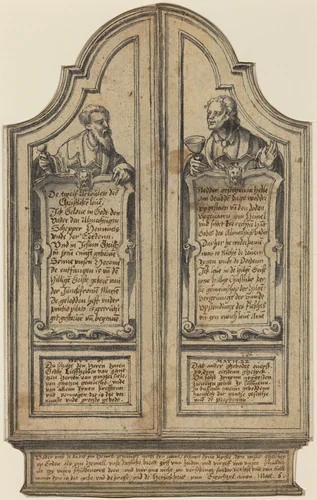 Altar of the Christian Faith by Hermann tom Ring, drawing, 1561