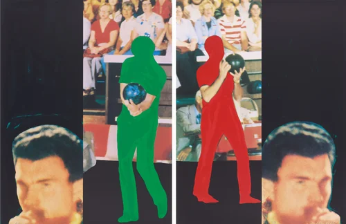 Two Bowlers (with Questioning Person) [special proof] by John Baldessari, print, 1991-1994