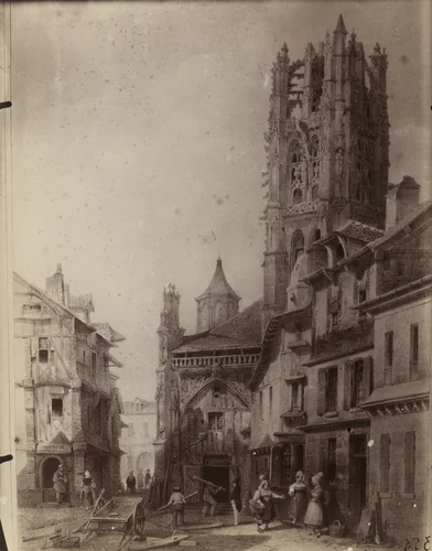 Rouen (reproduction of print) by Eugène Atget, photograph, 1907