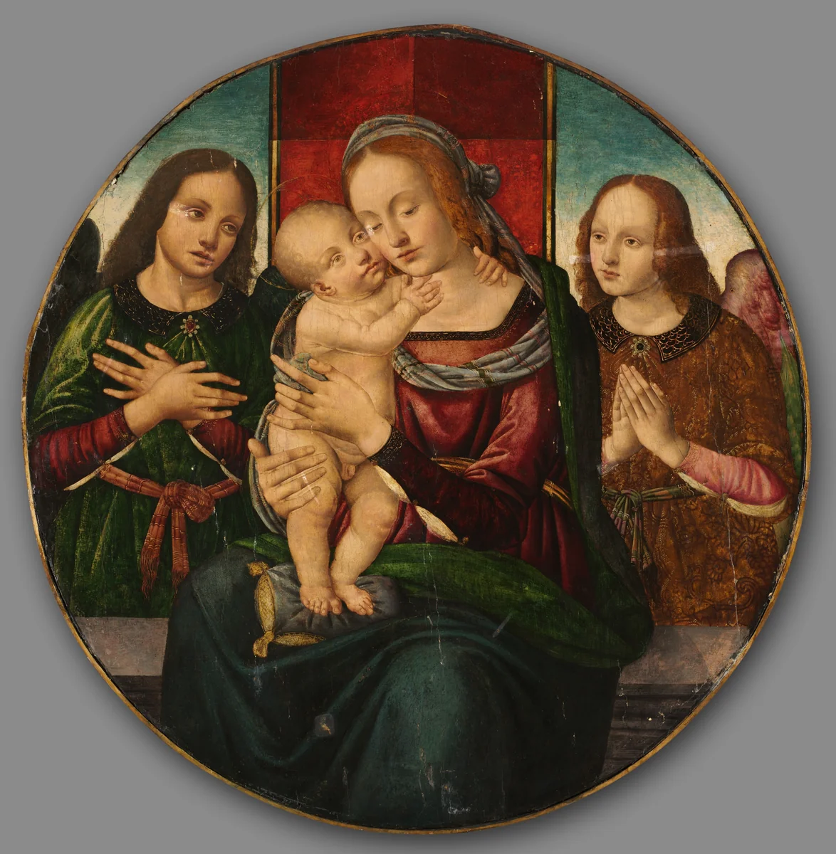 Virgin and Child with Angels by Master of the Holden Tondo, painting, 1500-1520