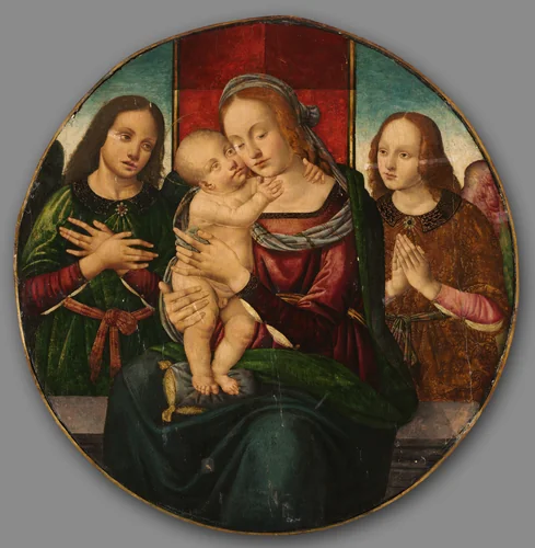 Virgin and Child with Angels by Master of the Holden Tondo, painting, 1500-1520