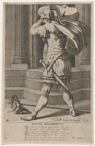 Solon Salaminius by Jacques de Gheyn III, print, 1616
