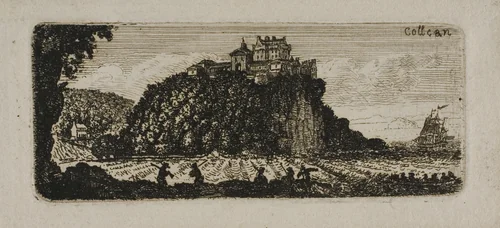 Colzean Castle by John Clerk, print, 1748-1812
