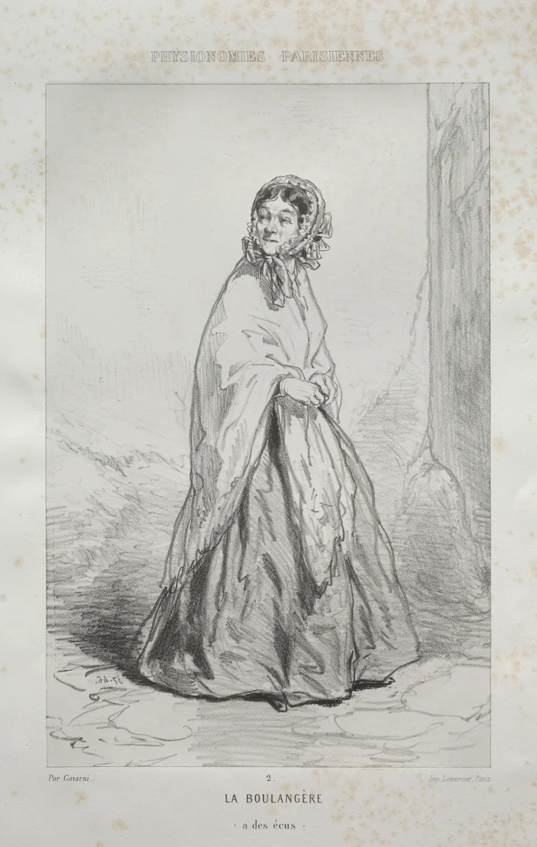 La Boulangère by Paul Gavarni, print, 1824-1866