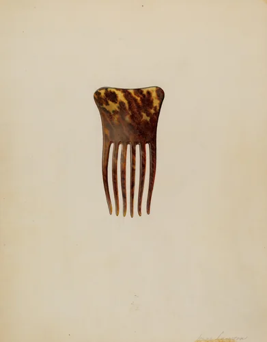 Comb by Irene Lawson, index of american design, 1940
