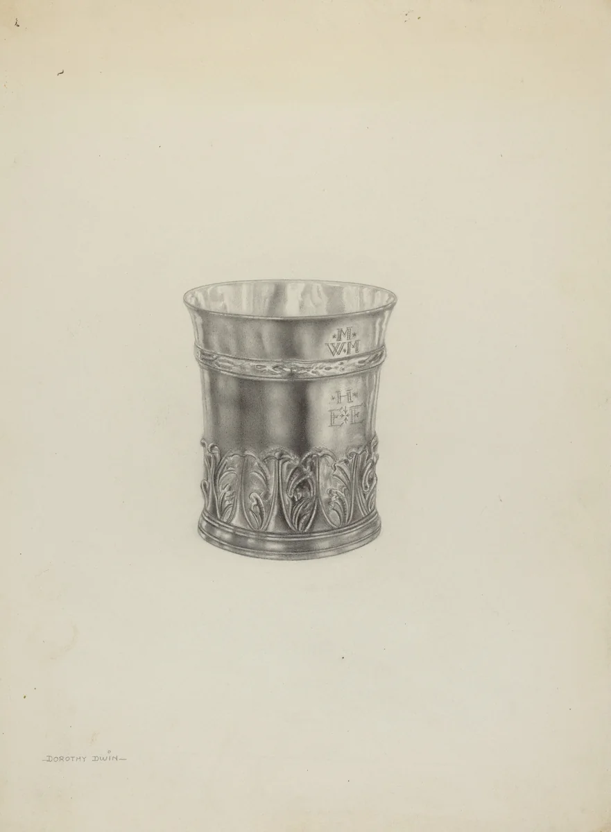 Silver Beaker by Dorothy Dwin, index of american design, 1938
