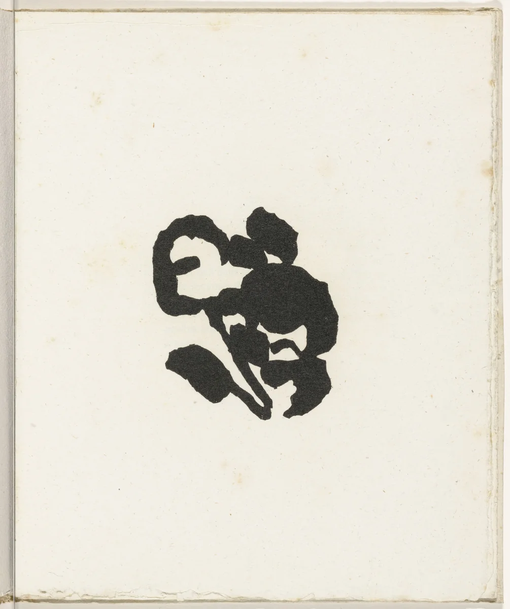 Plate (folio 22) from Cinéma calendrier du coeur abstrait, maisons (Cinema Calendar of the Abstract Heart, Houses) by Jean Arp, illustrated book, 1920