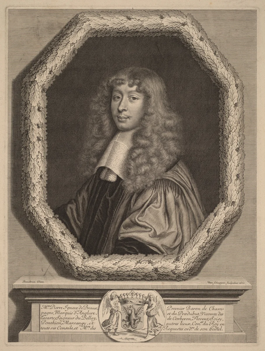 Pierre Ignace de Braux by Peter Ludwig van Schuppen; Henri Beaubrun, print, 1661