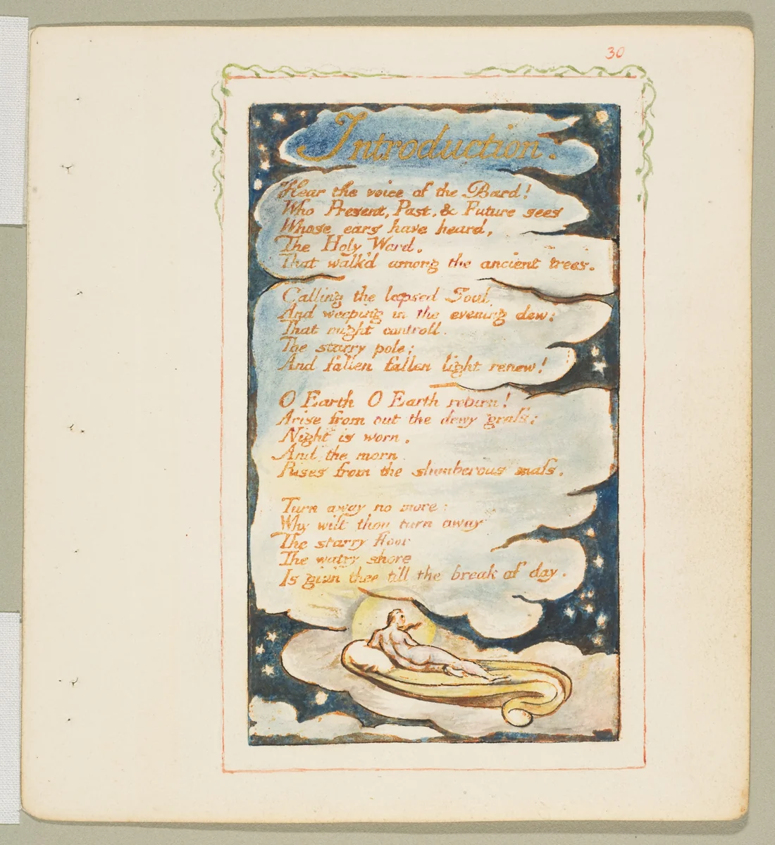 Songs of Experience: Introduction by William Blake, print, 1794-1825