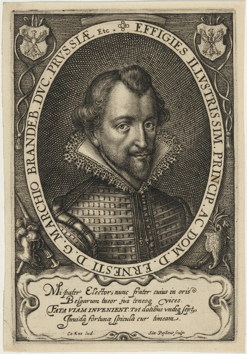 Ernest, Elector of Brandenburg by Simon van de Passe, print, 1595-1647