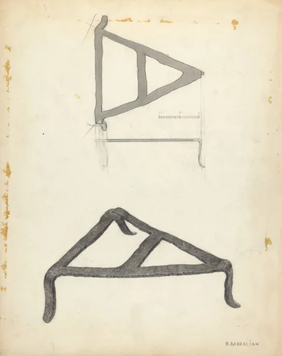 Trivet by Arsen Maralian, index of american design, 1938