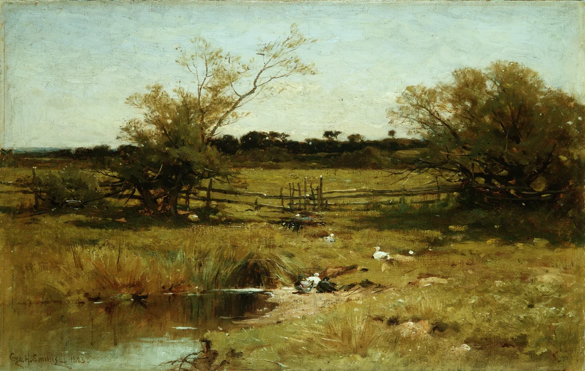 East Hampton Meadows by George Henry Smillie, artwork, 1883