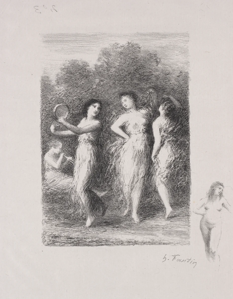 La jeune malade by Henri Fantin-Latour, print, 1903