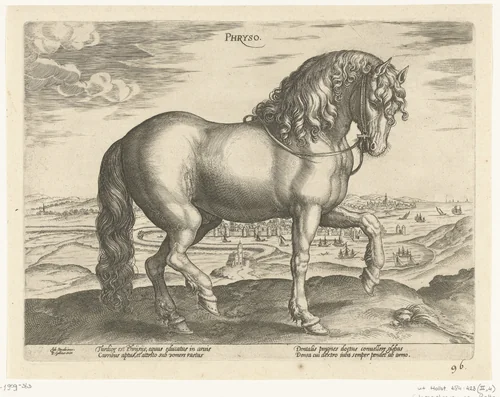 Paard uit Friesland by Unknown, print, 1578-1582