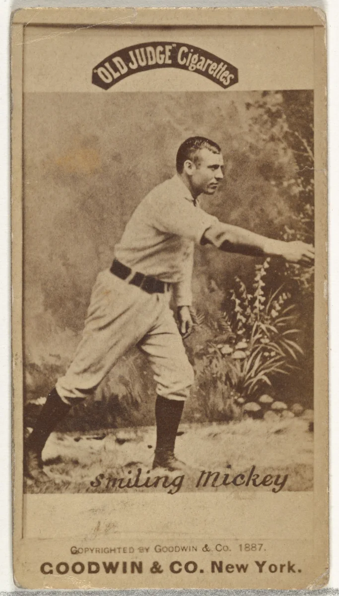 Michael Francis "Smiling Mickey" Welch, from the Old Judge series (N172) for Old Judge Cigarettes by Goodwin & Company, photograph, 1887