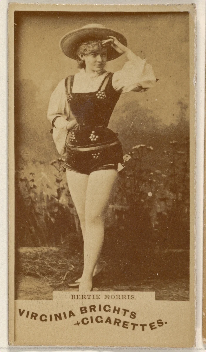 Bertie Morris, from the Actors and Actresses series (N45, Type 1) for Virginia Brights Cigarettes by Allen & Ginter, photograph, 1885-1891