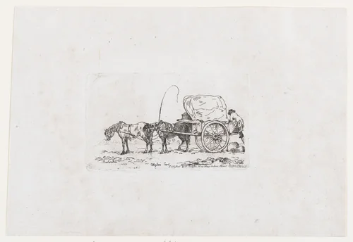 Higlers Cart, from The Rhedarium, or, A New Book of Horses and Carriages by Thomas Rowlandson, print, 1784