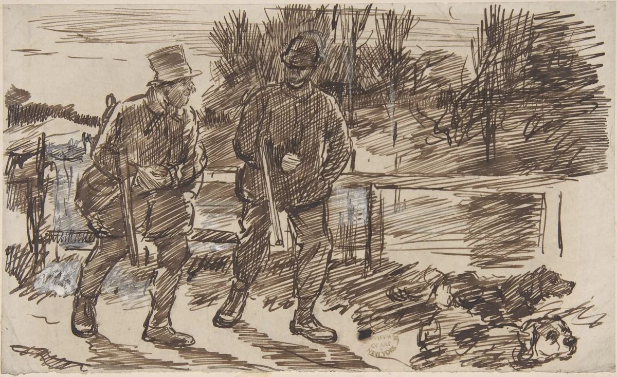 Anticipation (for Punch, or the London Charivari, October 23, 1876) by Charles Samuel Keene, drawing, 1876